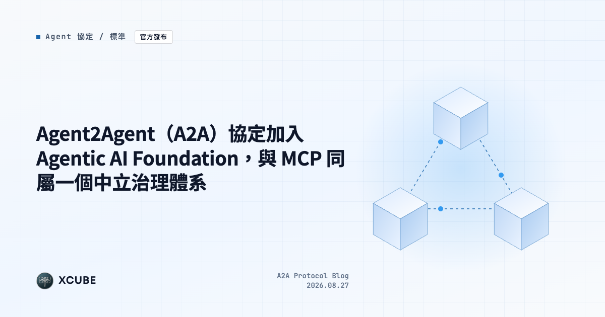 Cover image for Agent2Agent (A2A) Joins the Agentic AI Foundation, Putting It Under the Same Neutral Governance as MCP